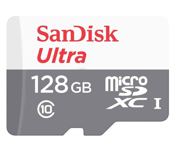 SANDISK 128GB ULTRA (microSDXC) 100MB/s C10 UHS-1 - 599054 - zdjęcie